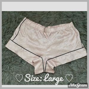 ♡Victoria secret light pink satin pajama shorts